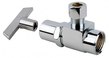 Zurn Z8802-XL-LK-PC 1/2 IPS x 3/8 OD w/Loose Key Pipe to Compression Chrome plated