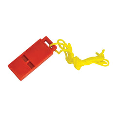 First Aid Only Z942 Plastic Whistle w/ Lanyard Red 1 Each