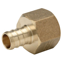 Zurn QQUFC34GX XL Brass Female Non Swivel Pipe Thread Adapter -1/2 Barb x 3/4 FPT