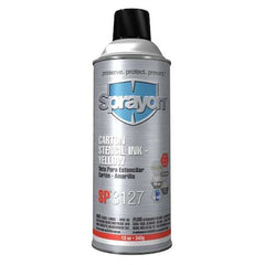 Sprayon SC3127000 Stencil Ink 16 Oz Yellow Waterproof