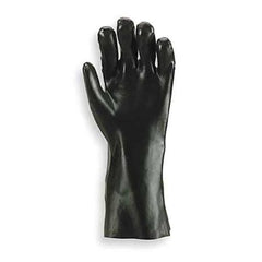 Showa 7712-10 Black Knight Gloves PVC 12 Gauntlet 7712-10