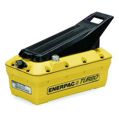 Enerpac PATG1102N Turbo II Air Hydraulic Pump Hand/Foot Operated 3/3 Treadle Valve 127 in3 Usable Oil