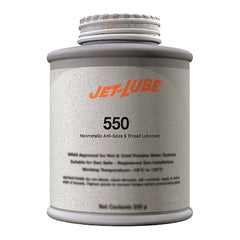 Jet-Lube 15504 550 Nonmetallic Anti-Seize Compound 1 lb Brush Top Can Pack of 12