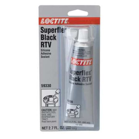 Loctite 193996 Superflex RTV Silicone Adhesive Sealant 80 mL Tube Black