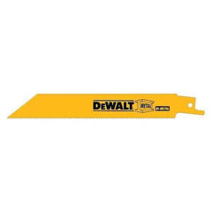 Dewalt DW4808B 6 14 TPI Straight Back Bi-Metal Reciprocating Blade (100 Pack)