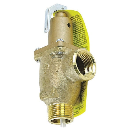 Watts 0556007 Series LF40L 1 in. Brass MNPT x FNPT 125# 210 Relief Valve