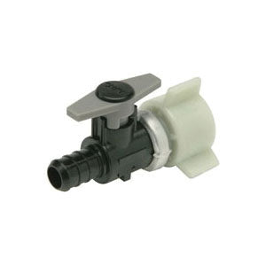 Zurn QPBV2X Pex CR Polymer Ball Valve 3/8 PEX x Swivel Nut - Polymer