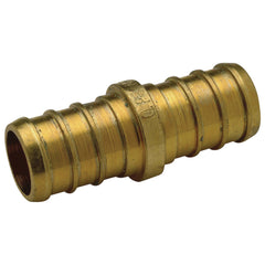 Zurn QQC32GX XL Brass Coupling - 1/2 Barb x 3/8 Barb