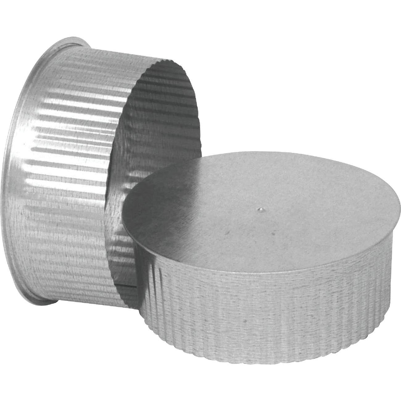 IMPERIAL Imperial GV0732 Round Pipe Crimped Cap 3 Inch Galvanized