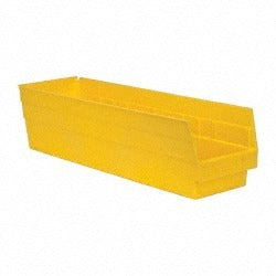 QUANTUM STORAGE SYSTEMS Quantum Storage QSB206YLCS Hopper Shelf Bin Yellow 8-pack