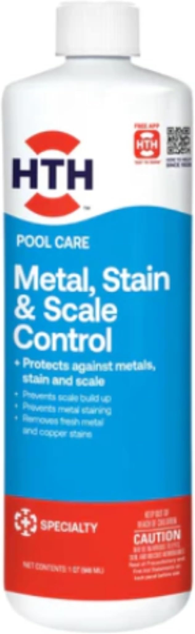 HTH Hth 67218 Metal Stain and Scale Control 32 oz (1 qt) 67218