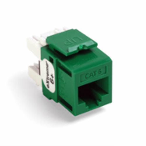 Leviton 61110-RV6 eXtreme Cat6 QuickPort Jack, Green