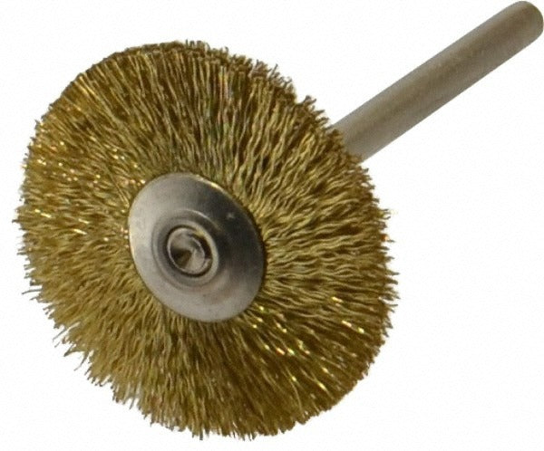 WEILER Weiler 98431 Wheel Brush 1 in Crimped Brass 37000 Rpm