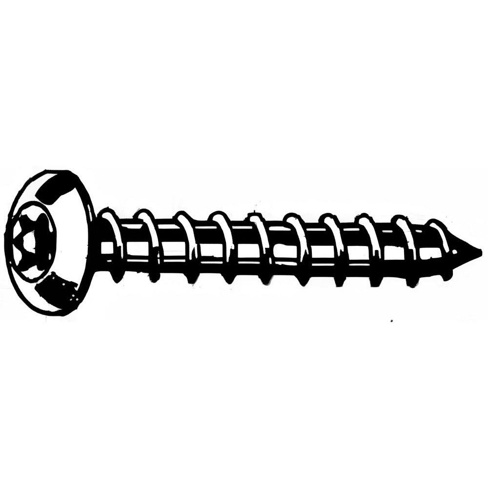 VALUE COLLECTION Value Collection 4.10A34BS No 10 Button Head Torx Sheet Metal Screw
