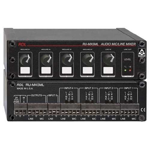 RADIO DESIGN LABS Radio Design Labs RU-MX5ML 5-input Mic Line Mixer