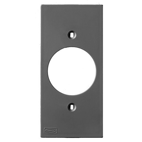 HUBBELL Hubbell Premise Wiring KP720BK Keystone Faceplate 1-gang