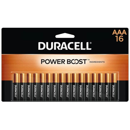 DURACELL Duracell MN2400B16Z Coppertop Alkaline AAA Batteries 1.5V (16 Pack) 4330209519