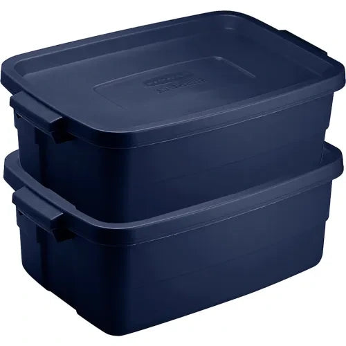RUBBERMAID Rubbermaid RMRT030003 Roughneck Tote 15-11/16 x 10-5/8 x 7 in (Pkg Qty 6) WB493590