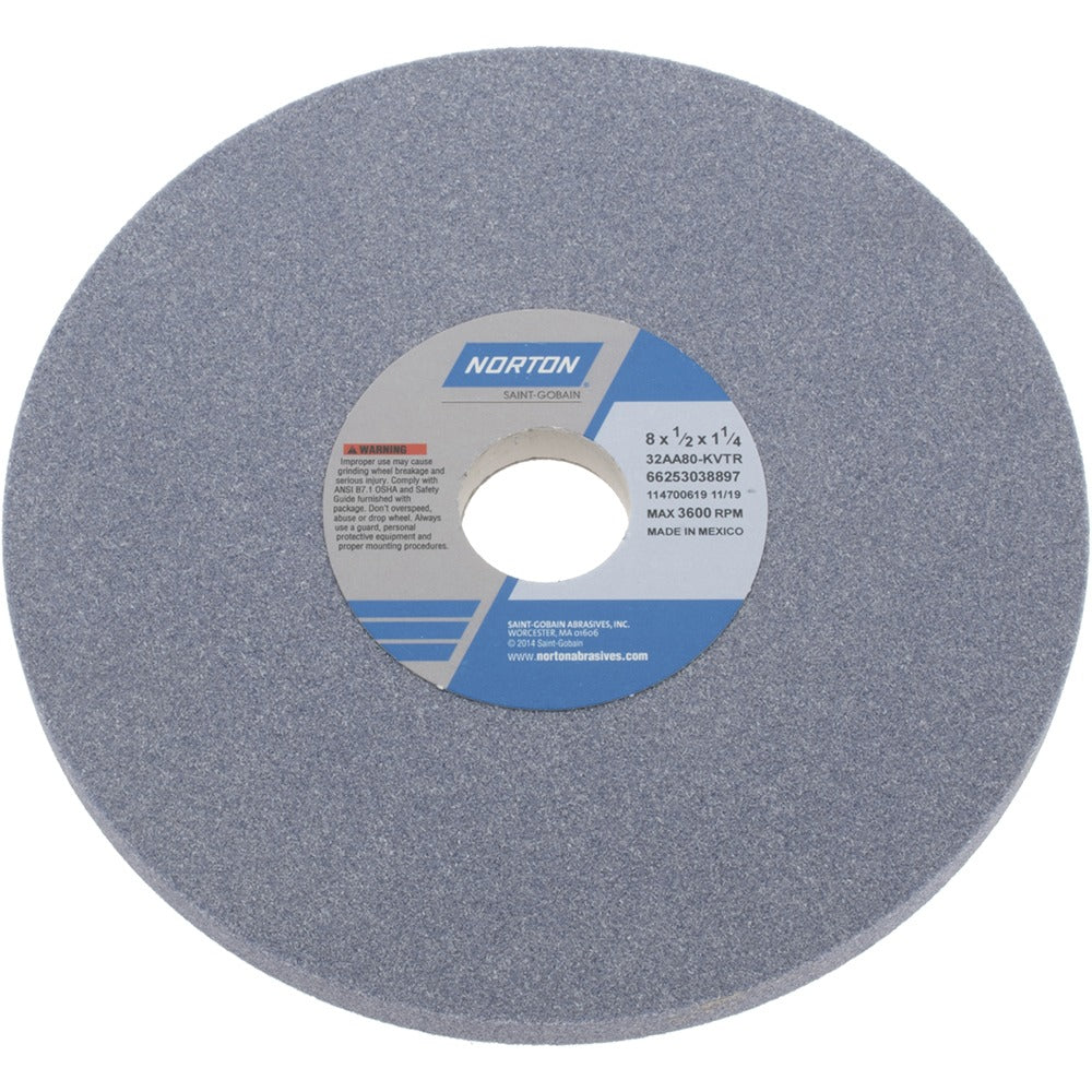 NORTON Norton 66253038897 Surface Grinding Wheel 8in 80 Grit