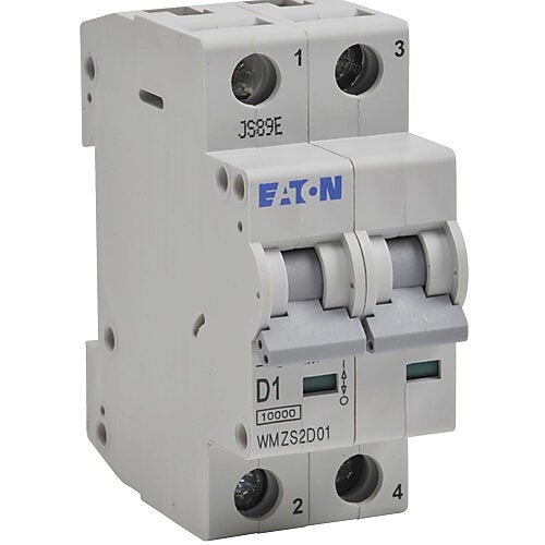 EATON Eaton WMZS2D01 Supplementary Protector 1 A (2-Pole DIN Rail) FAZ-D1-2