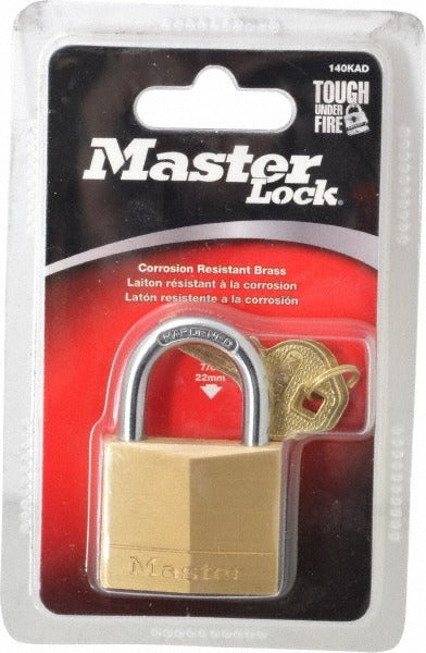 MASTER LOCK Master Lock 140KAD-1G022 Solid Brass Padlock Keyed Alike