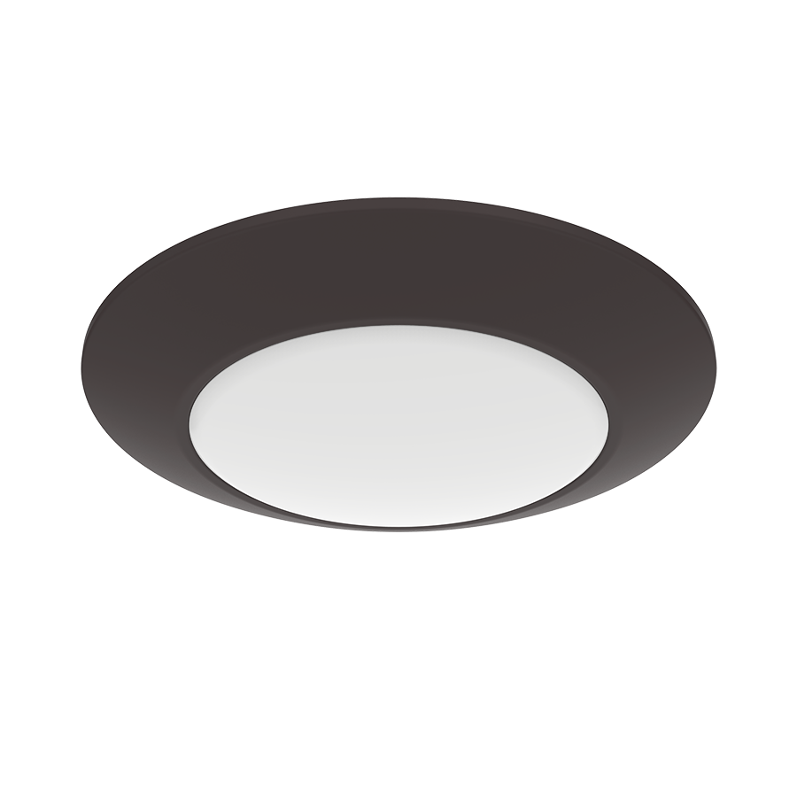 RAB LIGHTING Rab Lighting DSK34-6R16930120BRS Disk34 Ultra Low Profile Backlit LED Surface Flush Mount 16W (6 Inch)