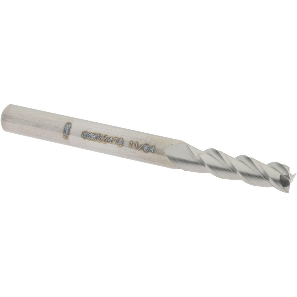 ACCUPRO Accupro 12181911 Square End Mill 11/64 in 3 Flute Carbide