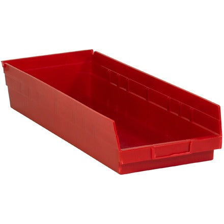 BSC PREFERRED Bsc Preferred BINPS123R Nestable Plastic Storage Bin 6-pack