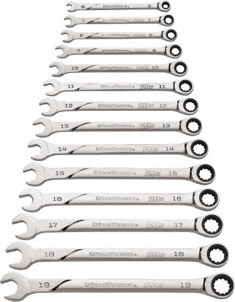 GEARWRENCH Gearwrench 86426 Ratcheting Combo Wrench Set 14 Pc Metric
