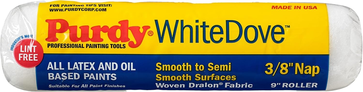 PURDY Purdy 144670092 White Dove High Density Woven 3/8 in Nap Cover One Size
