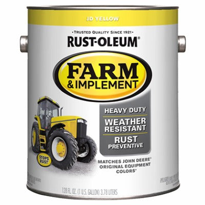 RUST-OLEUM Rust-oleum 280175 Enamel Paint 1 Gallon John Deere Yellow