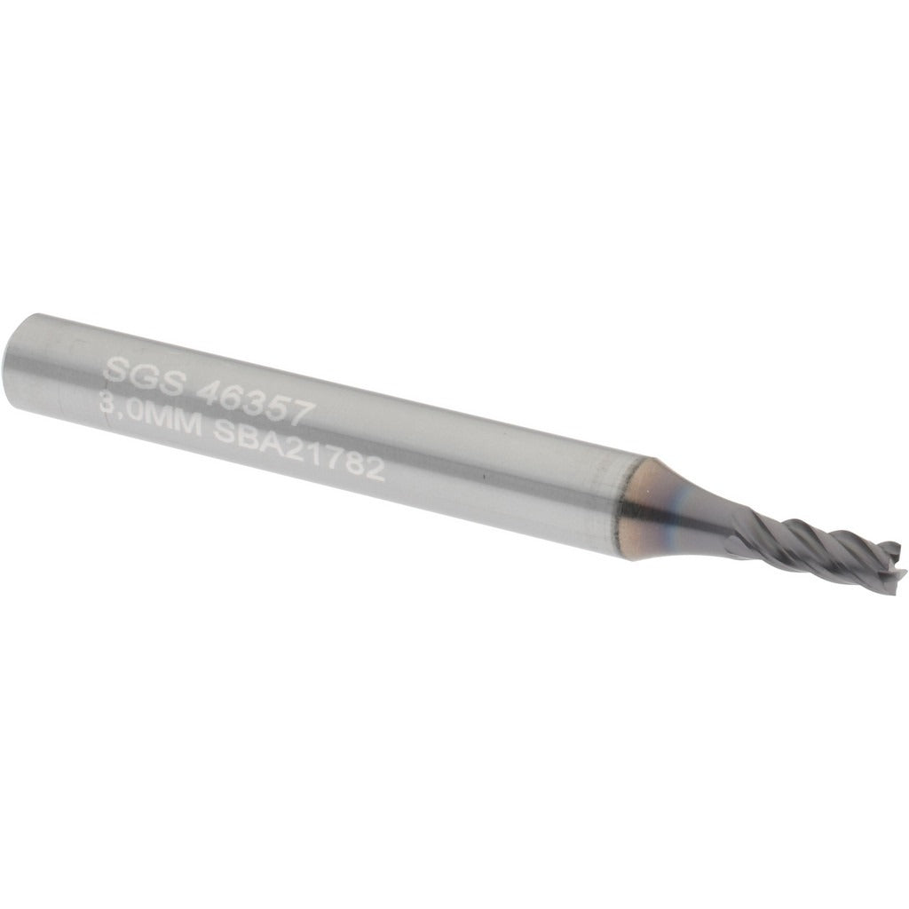 KYOCERA SGS PRECISION TOOLS Sgs 46357 Square End Mill 4 Flute Solid Carbide Altin