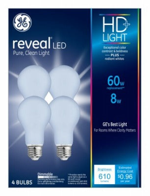 GE G E Lighting 46654 Led A19 8W Dimmable Bulb 4 Pack