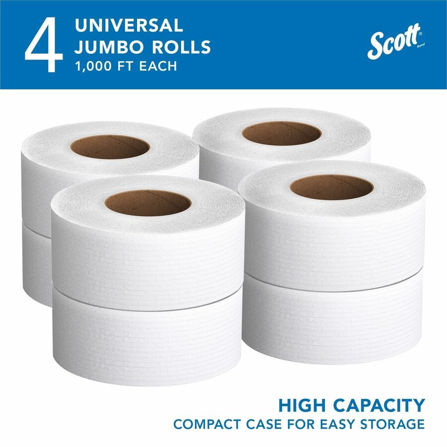KIMBERLY-CLARK Kimberly-Clark KCC03148 Scott Jrt Jr. Jumbo Roll Bath Tissue (Case of 4)