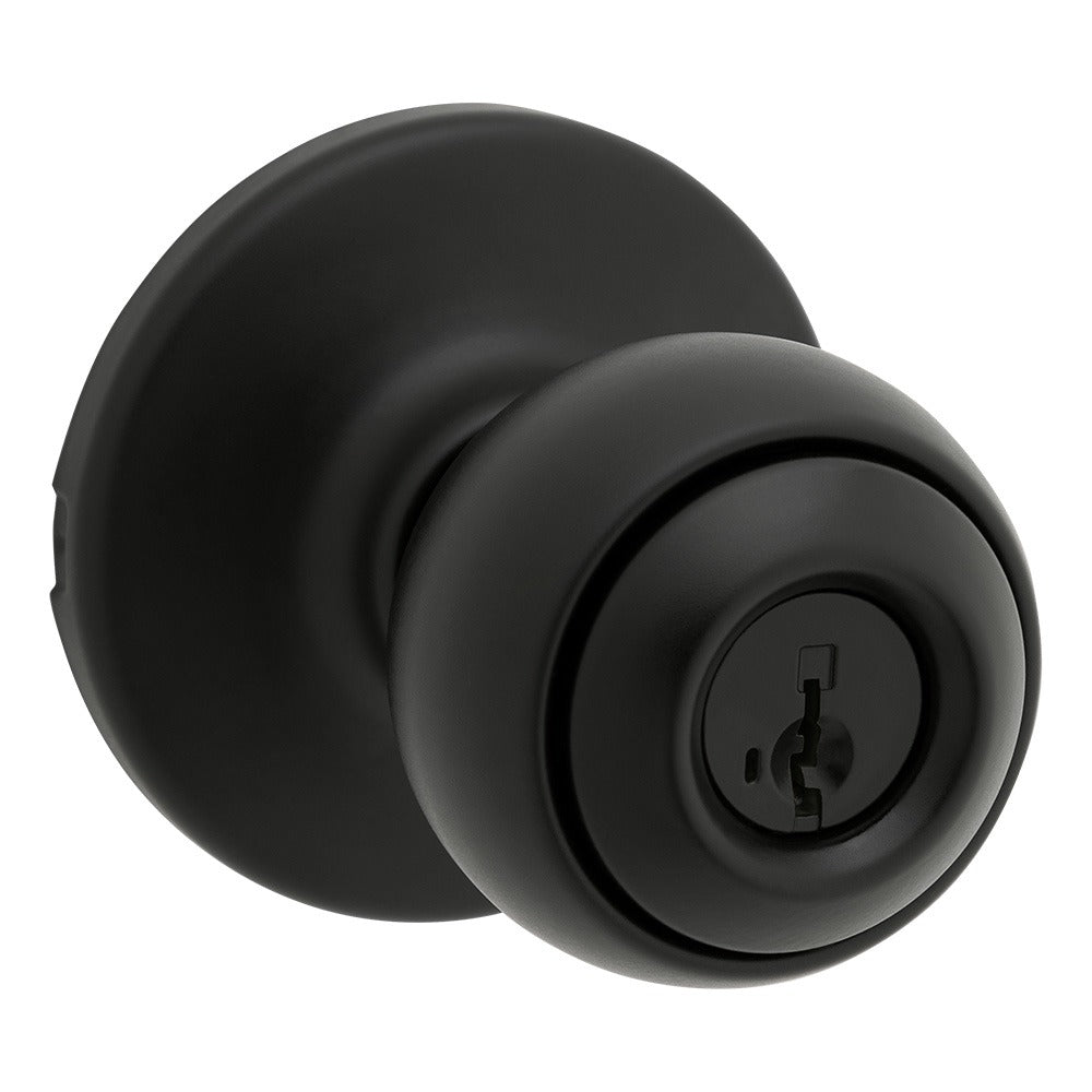 KWIKSET Kwikset 400P-514S Polo Knob Entry Lock Matte Black