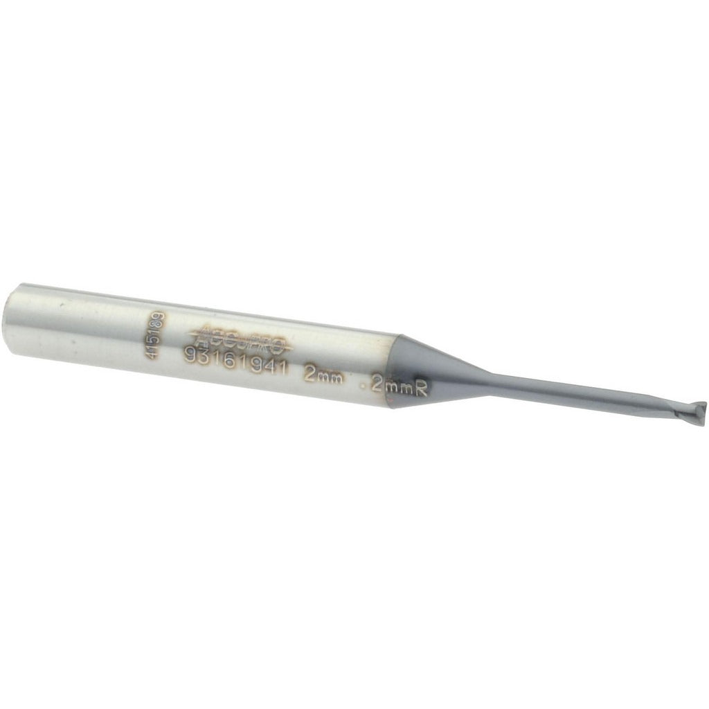 ACCUPRO Accupro 12177348 Corner Radius End Mill 2mm Solid Carbide