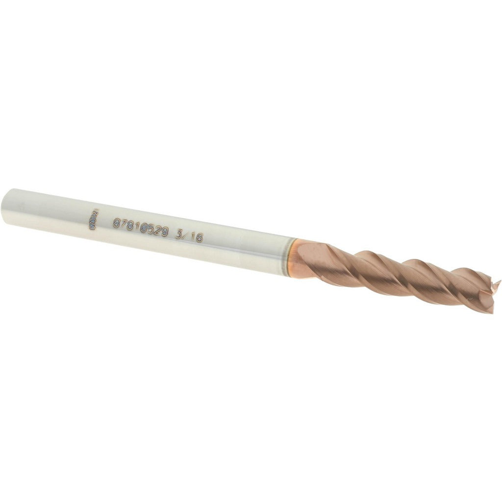 ACCUPRO Accupro 12182209 Square End Mill 3/16 in 3 Flute Carbide