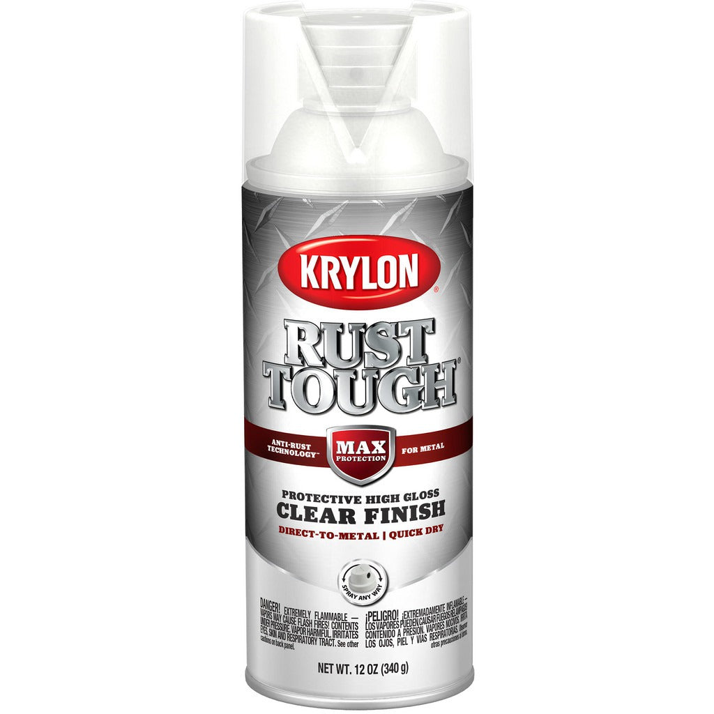 KRYLON Krylon K09247008 Rustproof Enamel Spray Clear Gloss 12oz