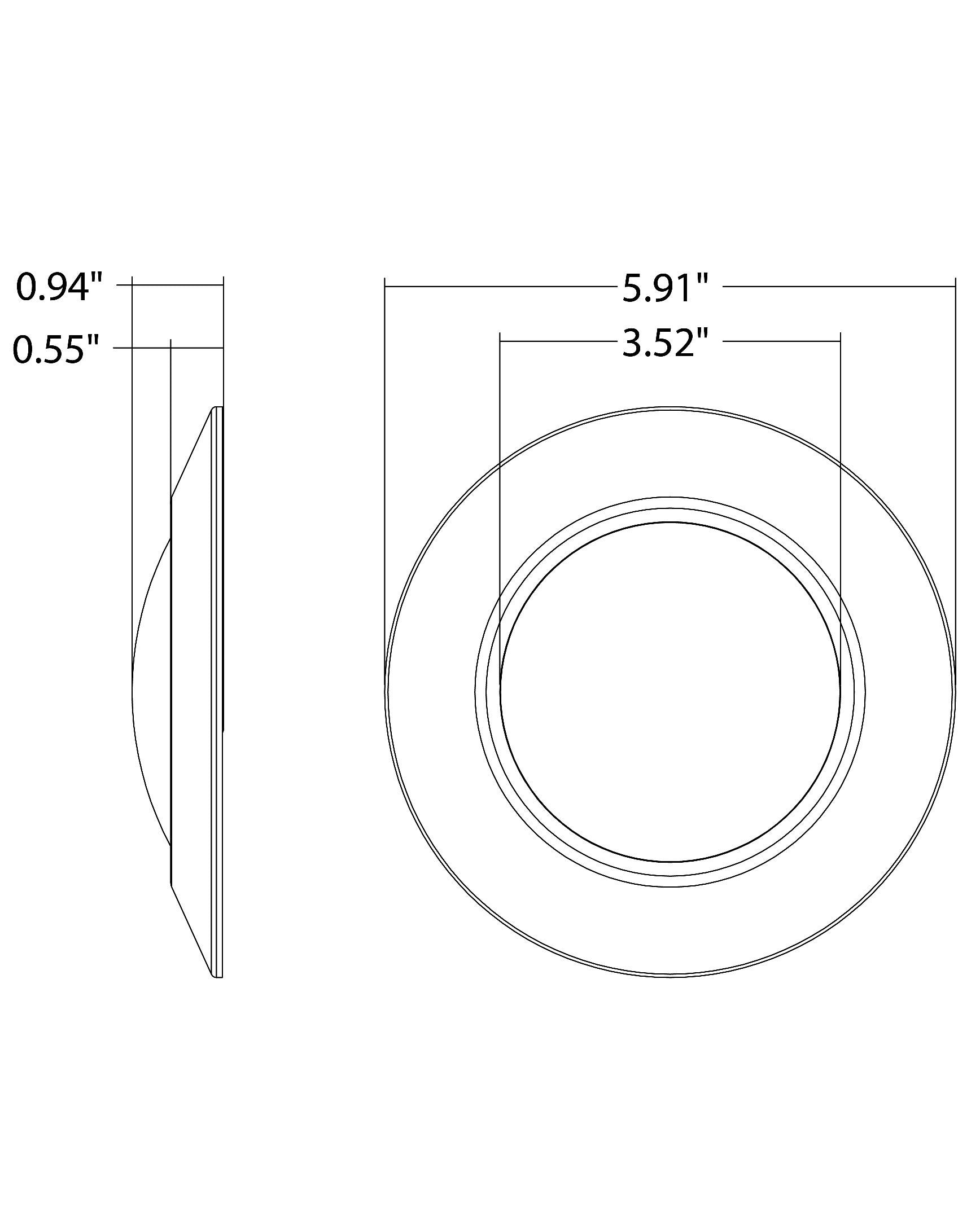 MAXIM LIGHTING Maxim Lighting 57413WTWT Diverse 6in LED Flush Mount 11W (6in)