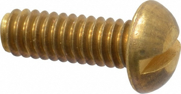 VALUE COLLECTION Value Collection R52000333 1/4-20 X 3/4 in Round Head Slotted Brass