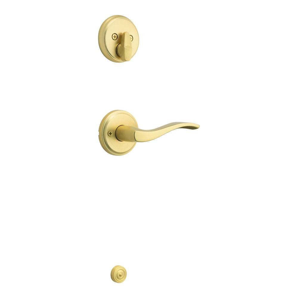 KWIKSET Kwikset 971SELRH-4 Sedona Lever Handleset Trim Satin Brass