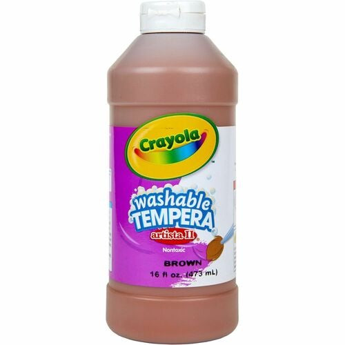 CRAYOLA Crayola CYO543115007 Tempera Paint 16 Oz Brown