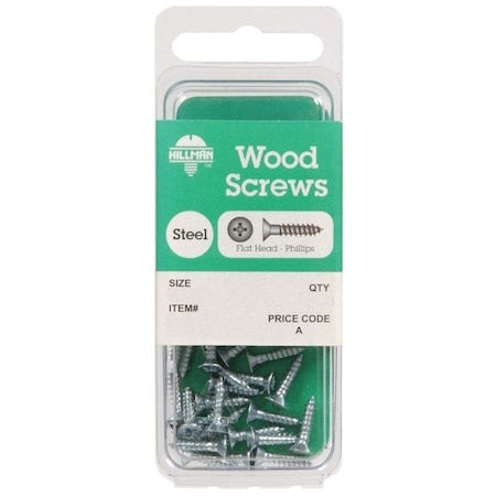 HILLMAN Hillman 5781 #8 x 3/4 In Phillips Flat Head Wood Screw (20 Ct.)