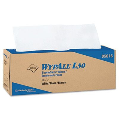 KIMBERLY-CLARK Kimberly-Clark KCC05816 Wypall L30 Wipers (16.4 x 9.8 inches / 120 per box) 05816