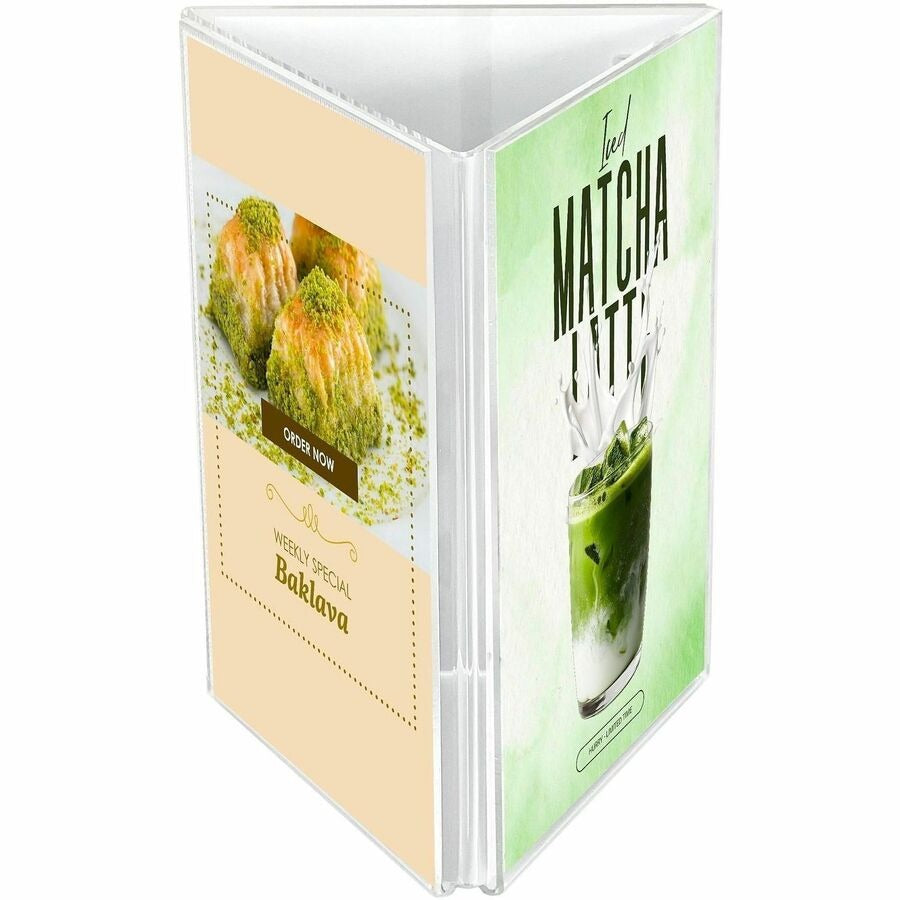 DEFLECTO Deflecto DEF4444 3-Sided Sign/Menu Holder (4 x 6 / 1 Each / 3-Sided) DEF4444