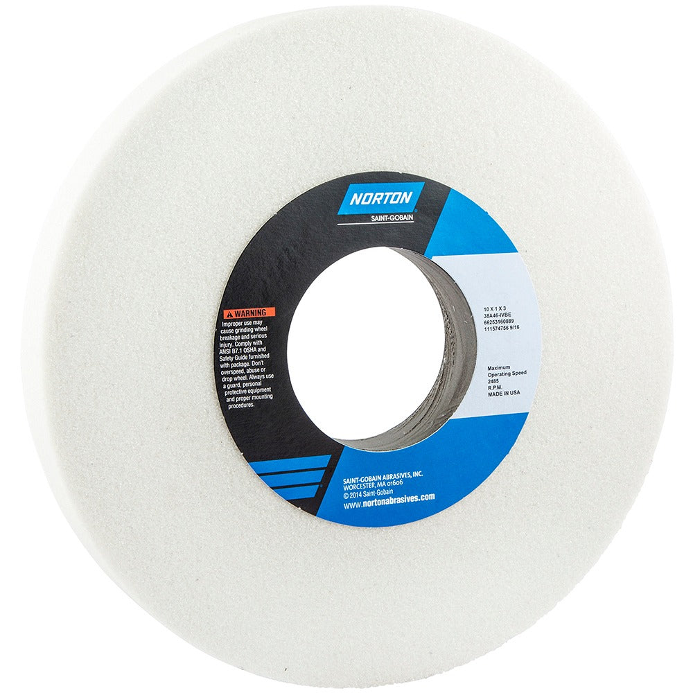 NORTON Norton 66253160889 Surface Grinding Wheel 46 Grit 10 in