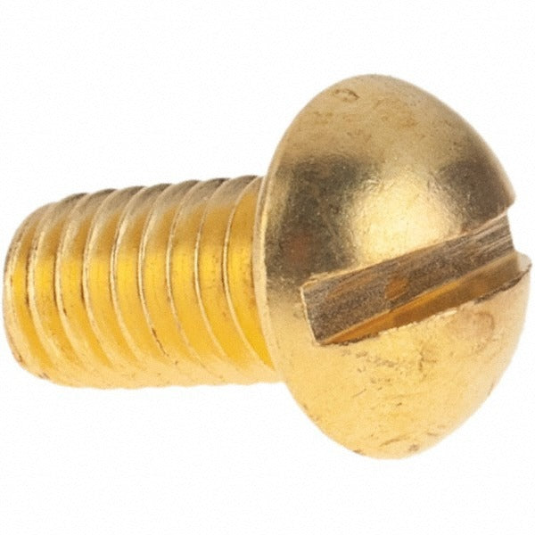 VALUE COLLECTION Value Collection 90582 10-32 X 3/8 in Round Head Slotted Brass Screw