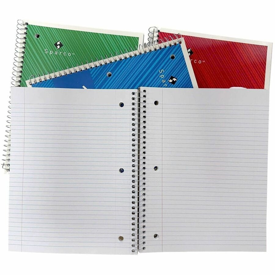 SPARCO Sparco SPR83254 Wirebound College Ruled Notebook 120 Sheets (8 x 10.5 in)