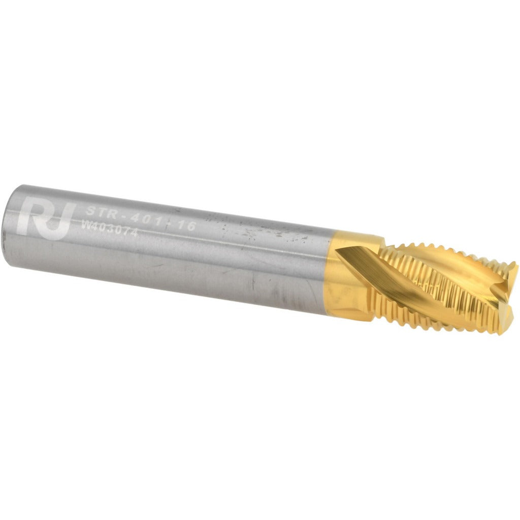 ROBBJACK Robbjack STR-401-16-T Roughing End Mill 0.5 in 4 Flute Carbide