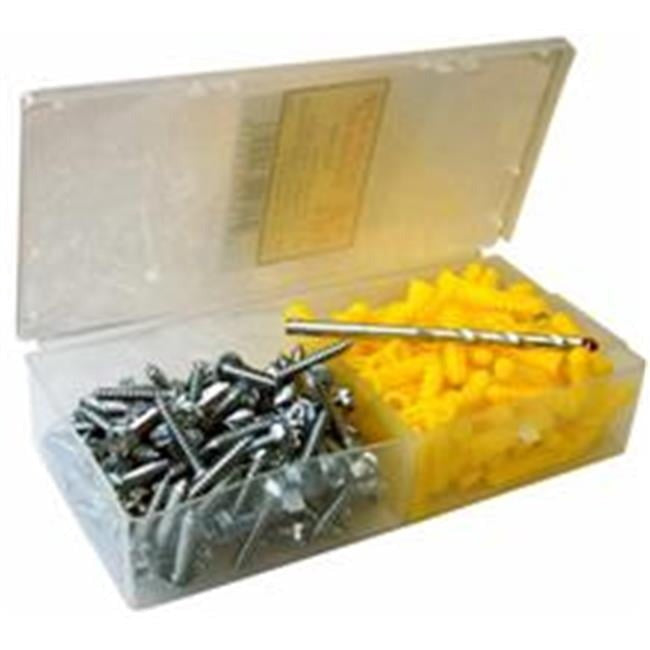 MORRIS PRODUCTS Morris Products 31034 Hex Head Anchor Kit 100 Pack #10 x 1-1/4 in